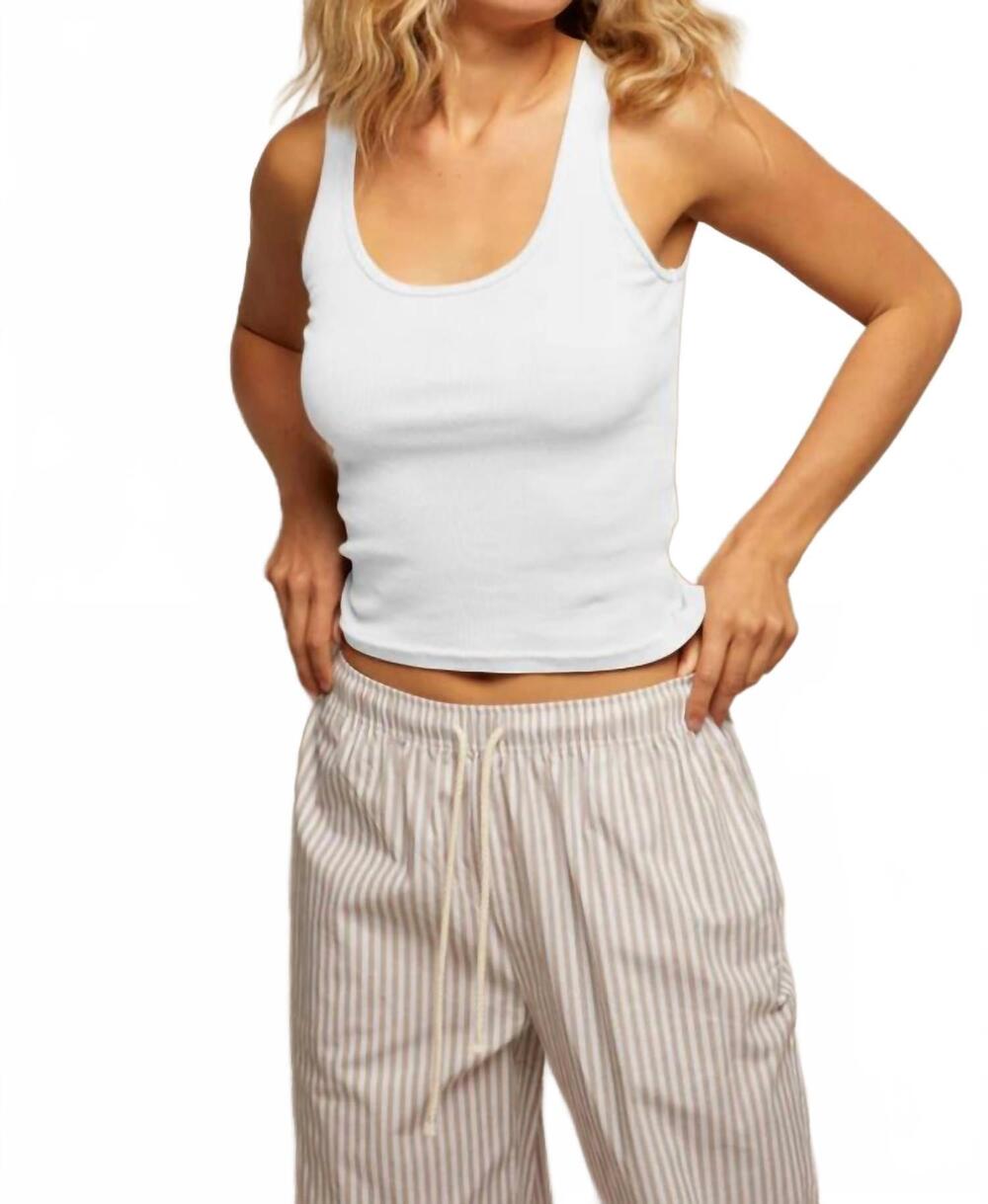 NEW PERFECTWHITETEE andi top in white